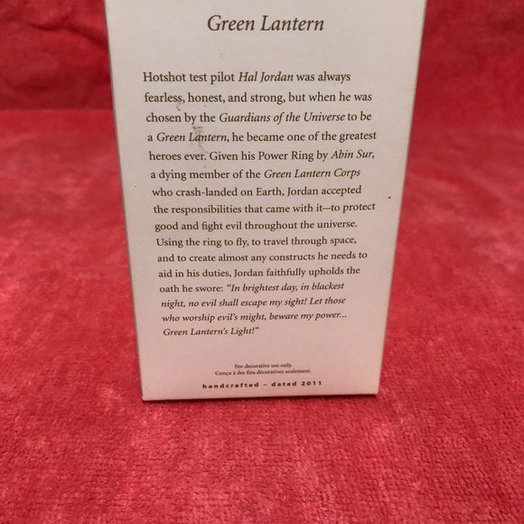 Hallmark Keepsake "Green Lantern" Christmas 2011 Ornament DC Comic's Superhero - Picture 5 of 7